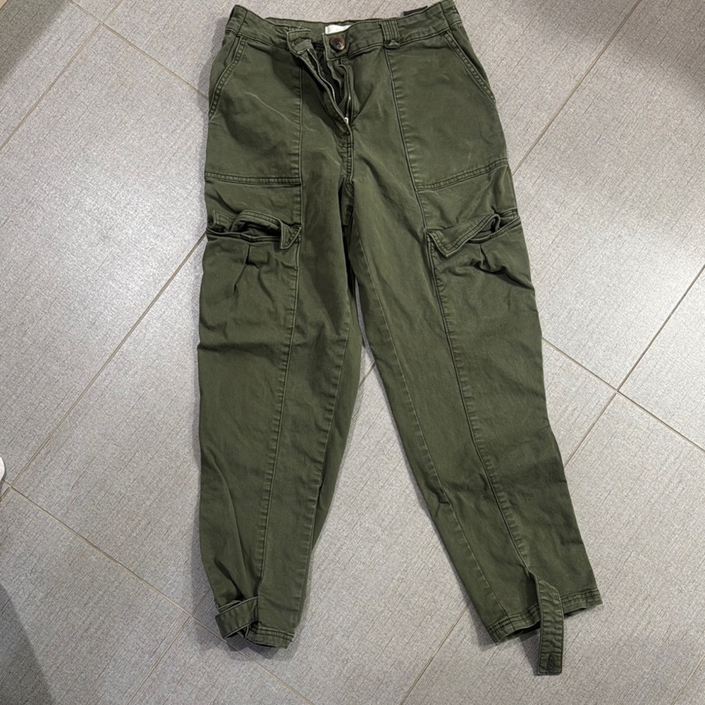 Olive Cargo Pants for women